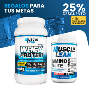 COMBO PROTEINA WHEY + AMINOELITE ¡25% DESCUENTO! + ENVIO GRATIS